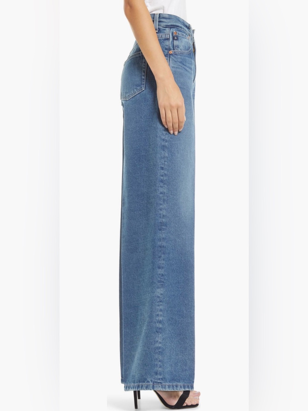Ag Adriano Goldschmied Deven High Waist Wide
Leg Jeans - Picture 4 of 6